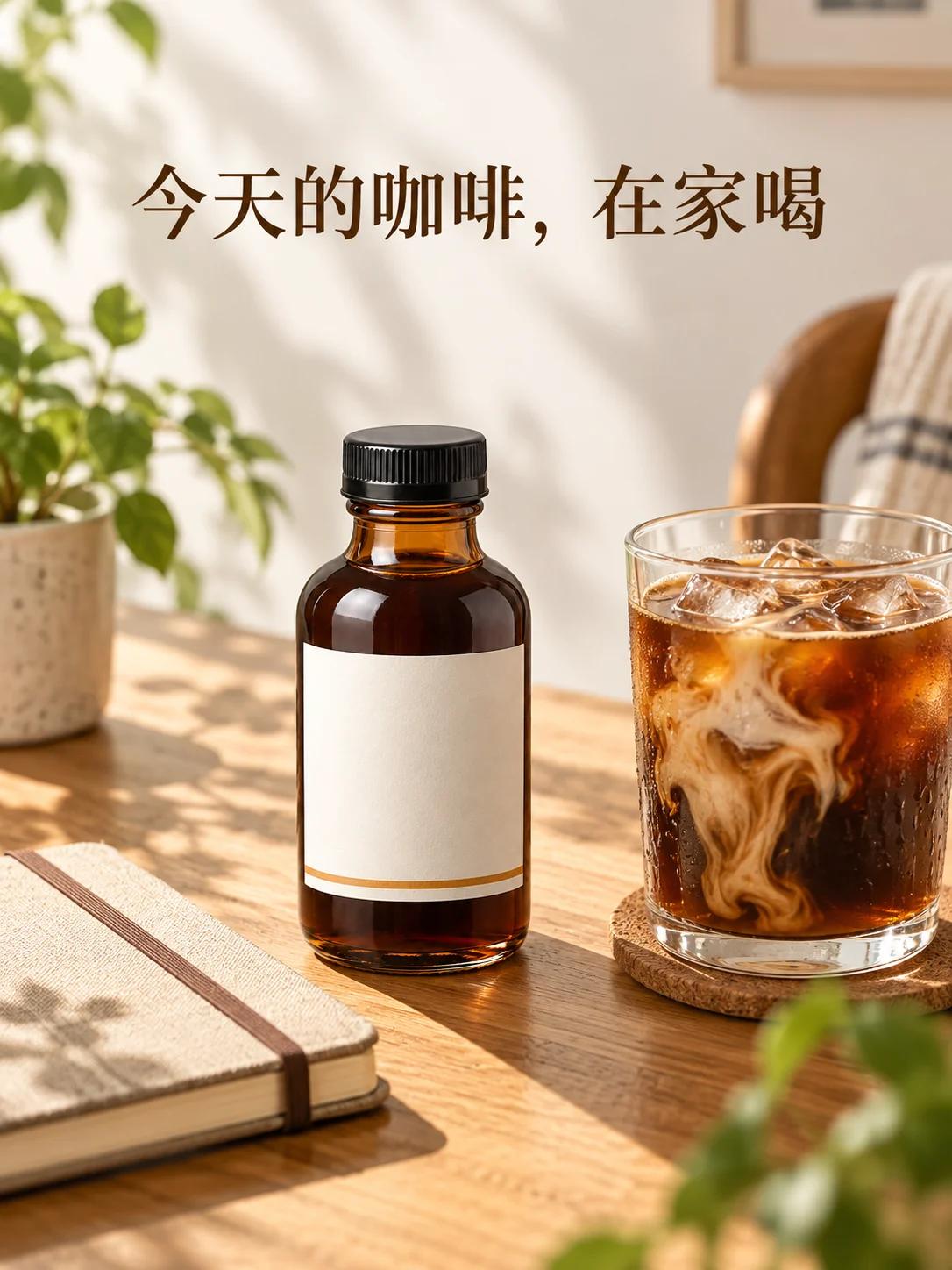 瓶装咖啡液设计示例